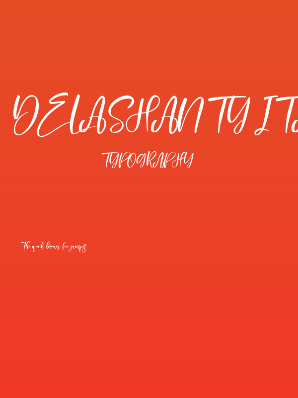 Delashanty Italic Poster