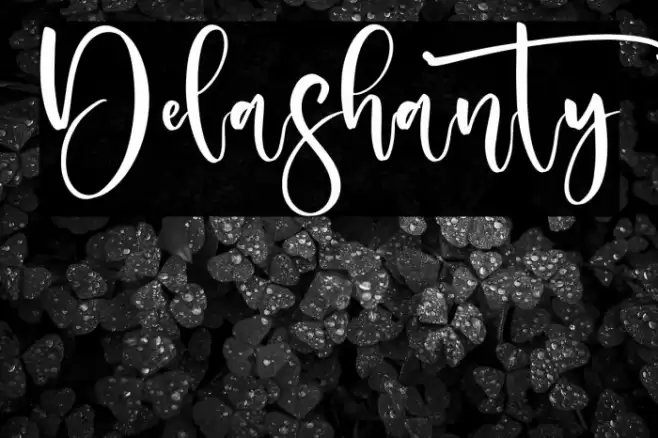 Delashanty Font examples