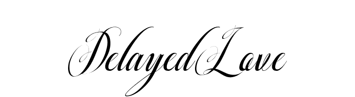 DelayedLove  font caratteri gratis