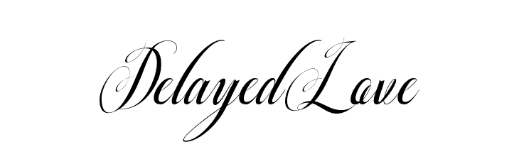 DelayedLove  नि: शुल्क फ़ॉन्ट्स डाउनलोड
