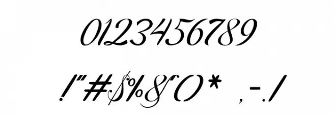 Delberg Font OTHER CHARS