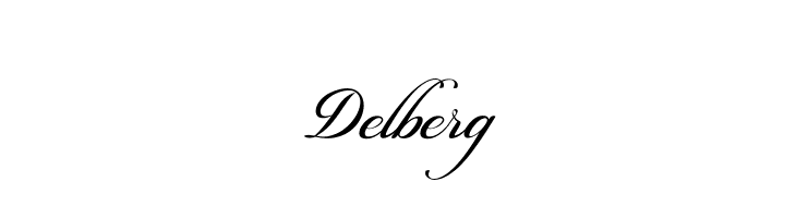 Delberg  フリーフォントのダウンロード