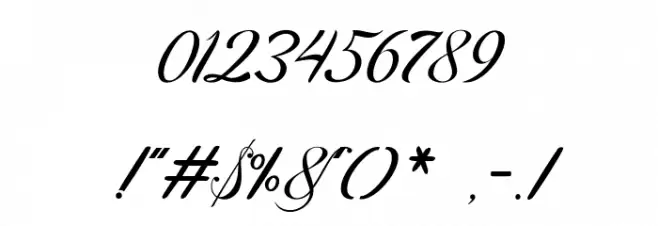 Delberg Font OTHER CHARS