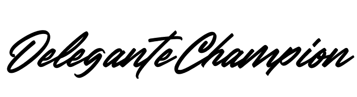 Delegante Champion  フリーフォントのダウンロード
