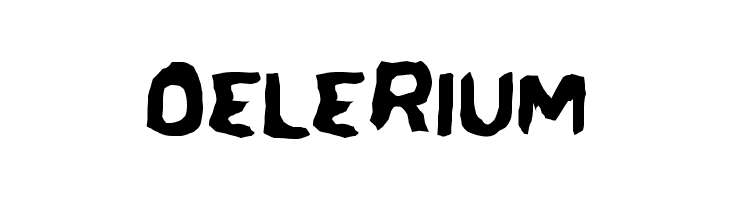 Delerium  Скачать бесплатные шрифты