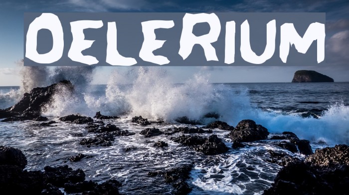 Delerium Font examples