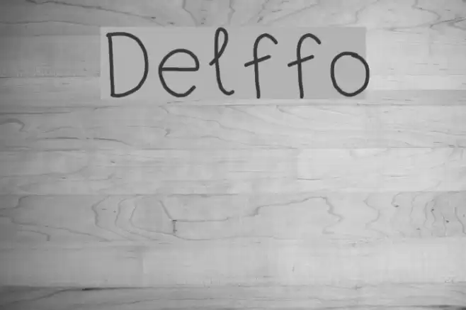 Delffo Font examples