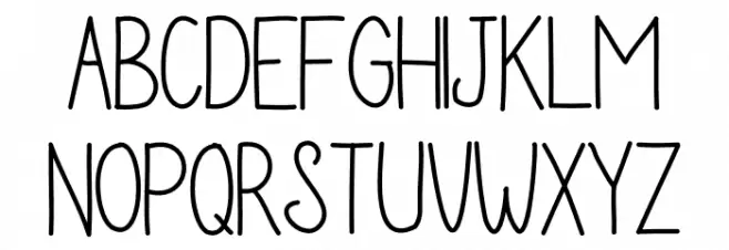 Delfigray 字体 大写