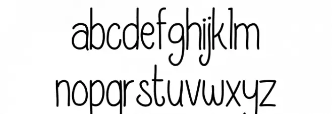 Delfigray 字体 小写