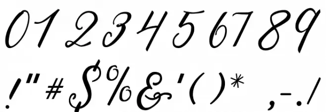 Delfis Font OTHER CHARS