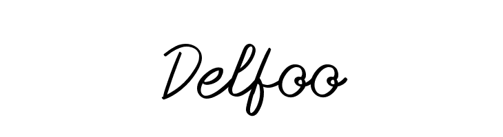 Delfoo Fonte