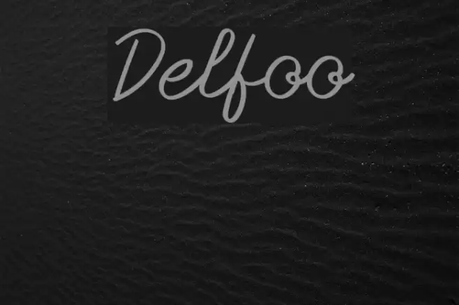 Delfoo Font examples