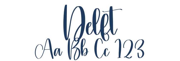 Delft Font Preview