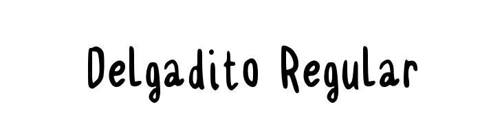 Delgadito Regular Font