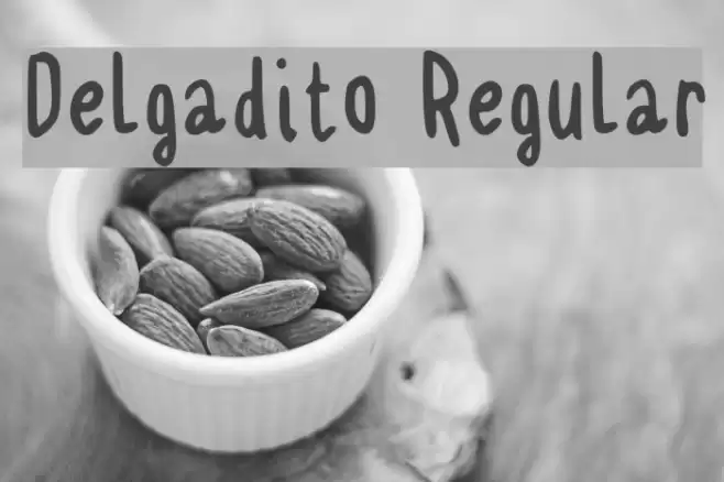 Delgadito Regular Font examples