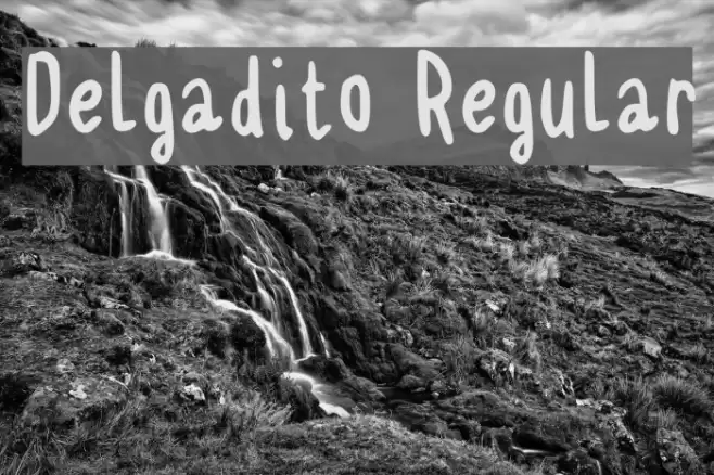 Delgadito Regular Font examples