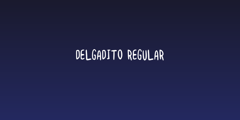Delgadito Regular Social Header
