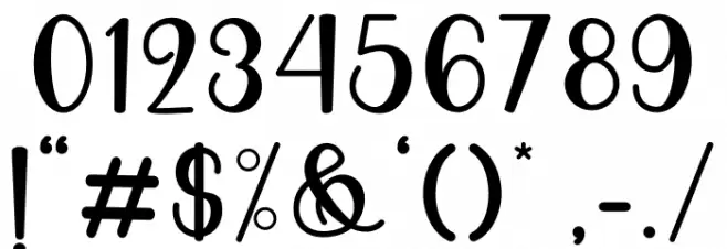 Deli Cake Font OTHER CHARS