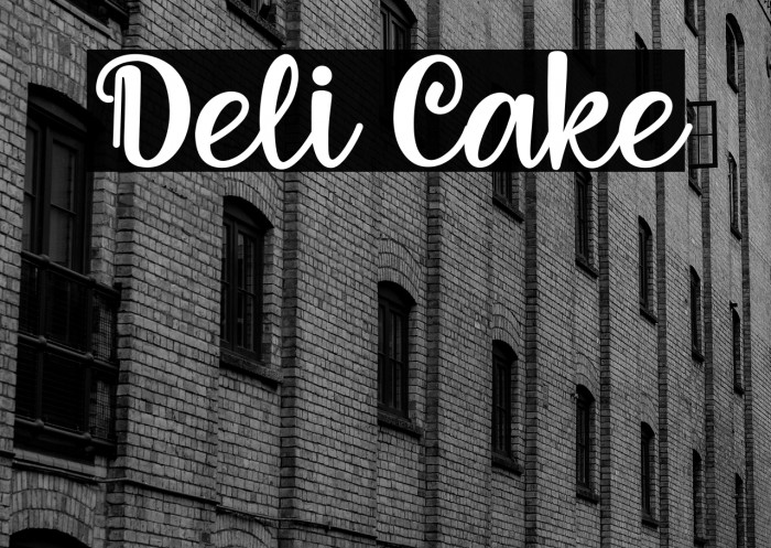Deli Cake Example 1