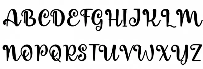Deli Cake Schriftart Groß