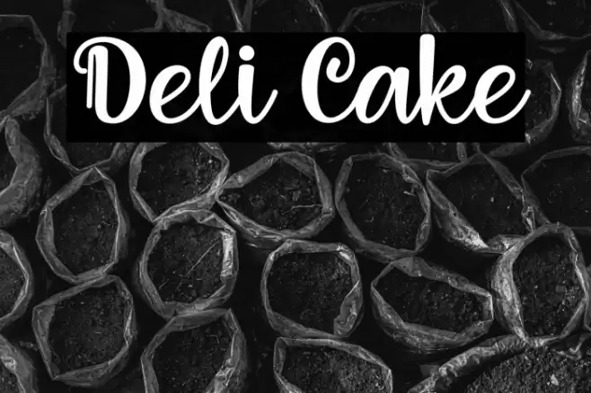 Deli Cake Font examples