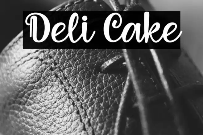 Deli Cake Font examples