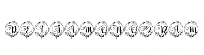 Delia Monogram  Fuentes Gratis Descargar
