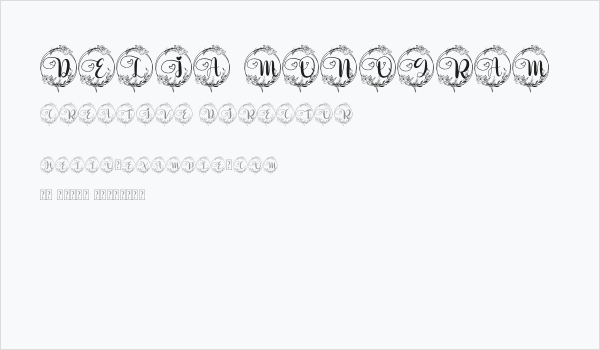 Delia Monogram Business Card