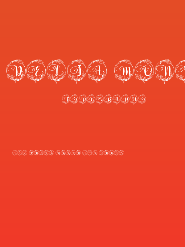 Delia Monogram Poster