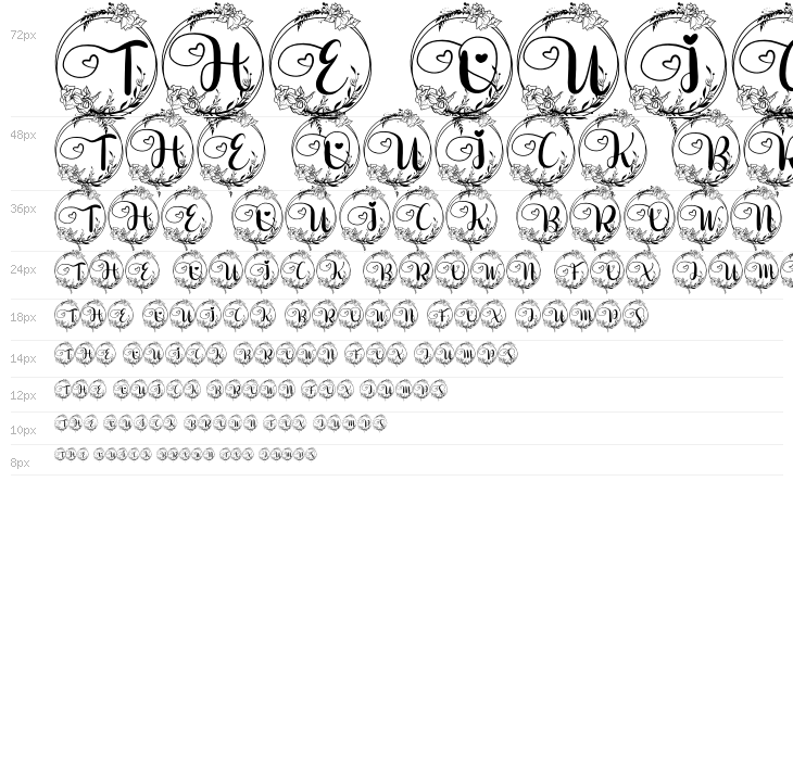 Delia Monogram Waterfall