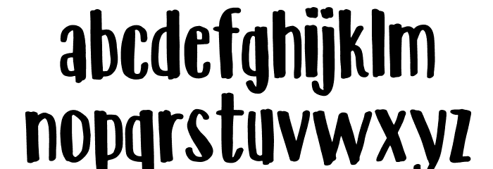 Deliberately DEMO Regular Font LOWERCASE