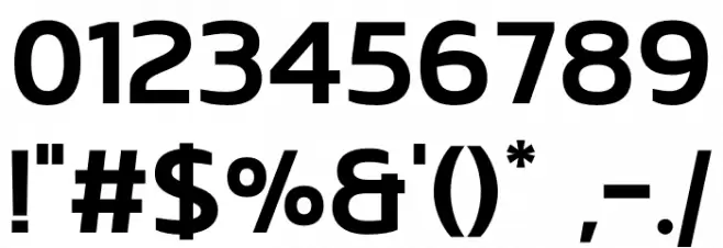 Delica Font OTHER CHARS