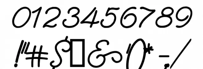 Delicacy Font OTHER CHARS