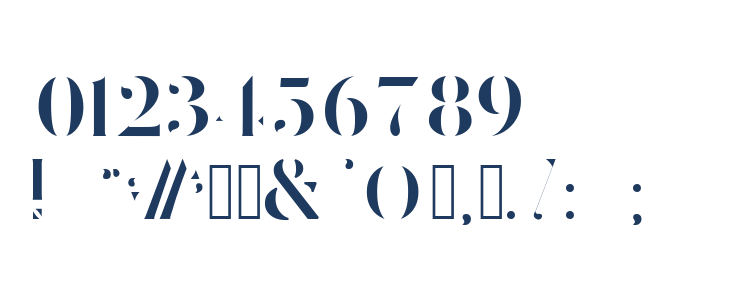 Delicate Bold Regular Other Characters