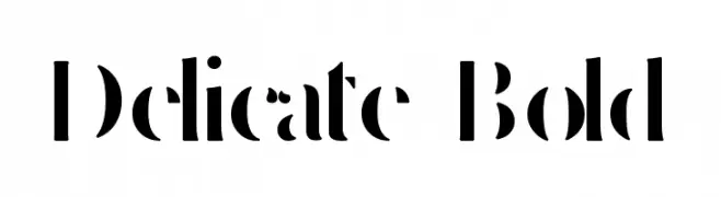 Delicate Bold  Fuentes Gratis Descargar