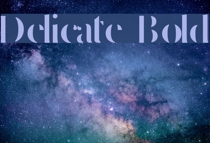 Delicate Bold Example 3