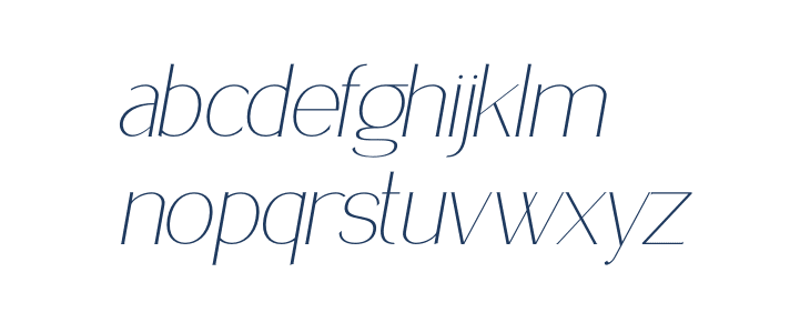 Delicate Elegance Italic Lowercase
