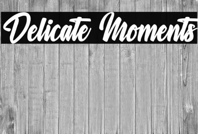 Delicate Moments Example 1