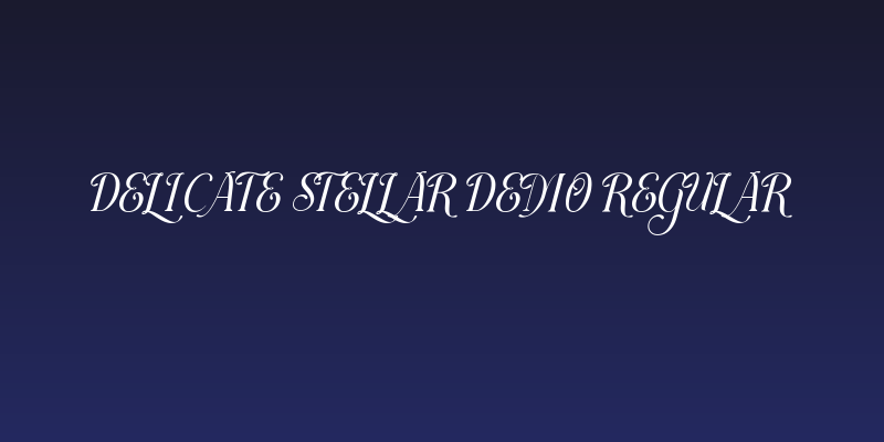 Delicate Stellar DEMO Regular Social Header