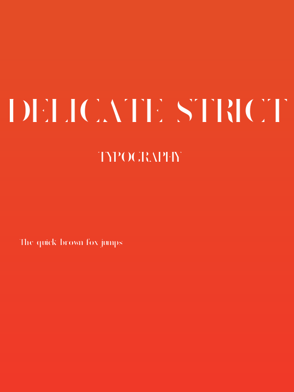 Delicate Strict Regular Poster