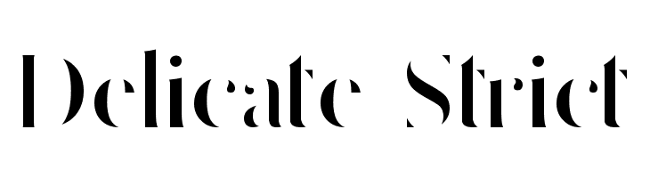 Delicate Strict  Descarca Fonturi Gratis