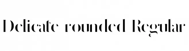 Delicate rounded Regular  Fuentes Gratis Descargar