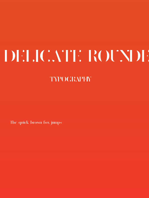 Delicate rounded Regular Poster