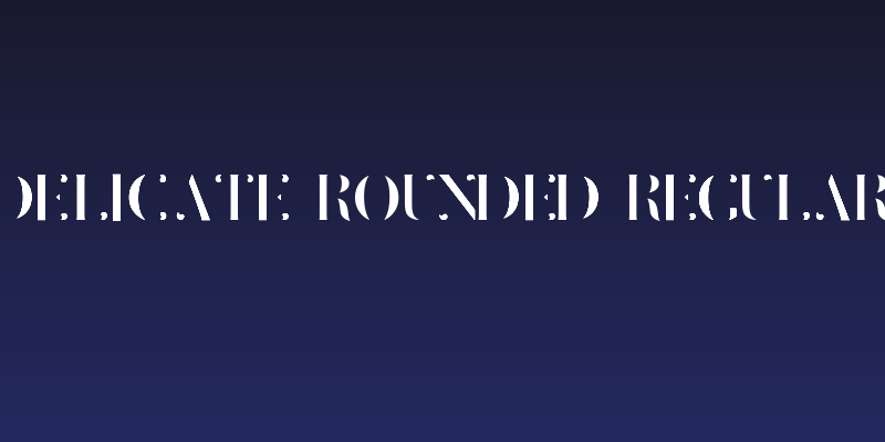Delicate rounded Regular Social Header