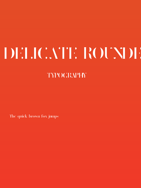 Delicate rounded Poster