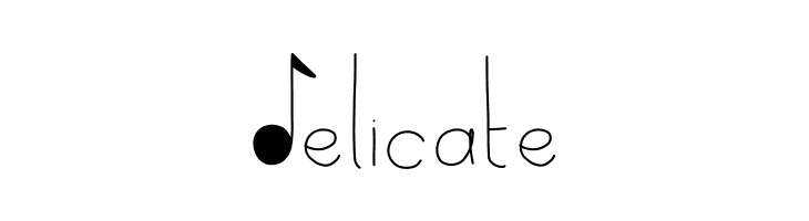 Delicate  नि: शुल्क फ़ॉन्ट्स डाउनलोड