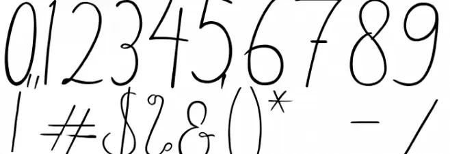 Delicate1 Font OTHER CHARS