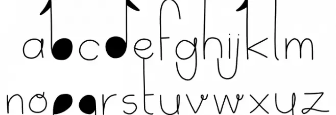 Delicate Font Litere mari