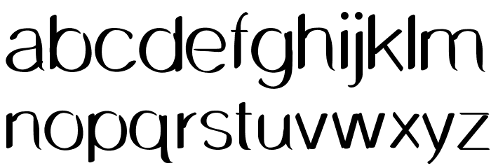 DelicateSansBold Font LOWERCASE