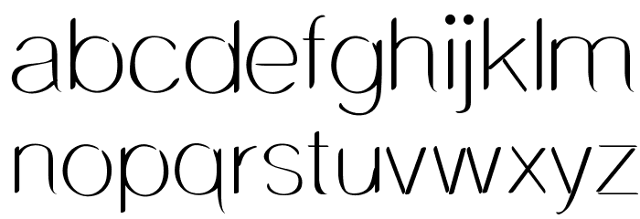 DelicateSans Font LOWERCASE